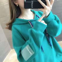 위위브렌 여성용 캐주얼 데일리 오리지널 심플한 편안한 후드티