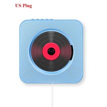 cd플레이어 미니 감성 시디 벽걸이 플레이어 씨디 라디오 벽 마운트 데스크탑 사운드 블루투스 디스크 휴대용 음악 원격 제어 스테레오 홈 스피커, 우리와 함께 플러그