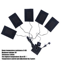 사무용 1/2/4pcs 5V 탄소 섬유 난방 패드 손 온열 장치 USB 필름 전기 겨울 적외선 발열 히트 매트, 03 As Pic Show