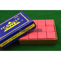 라이트 그린/블루/레드/그레이 풀 당구 스누커 상자 12pcs 큐브 분필, 빨간_1