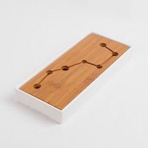 티앤차 직사각 다기트레이 차판(28x12cm), 1개