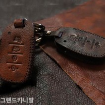 sun고질라▣그랜드카니발 스마트키케이스 가죽키홀더 스마트케이스 폴딩키케이스 차량키케이스 스마트키가죽케이스 차키케이스▣young고질라, ⁀‿⁀감사토드기아6버튼, 브라운