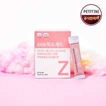 쁘띠앤 락토제트 유산균 프로바이오틱스 프락토올리고당 아연 딸기, 1개, 30포