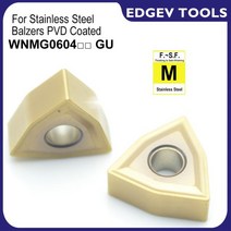 EDGEV-WNMG060404 WNMG060408 WNMG CNC 텅스텐 카바이드 인서트 선반 커터 터닝 공구 스테인레스 스틸 가공 10 피스, WNMG060404 GU EP6350
