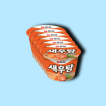 농심 새우탕 큰사발 컵라면 115g 6개