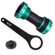 ZTTO BB91 바텀 브라켓 68/73mm BSA 자전거 나사 베어링 MTB 차축 알루미늄 크랭크 셋 방수 로드 부품, BB91 Wrench Green