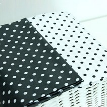 자투리 면혼방s3839번 흰바탕7mm도트 택1, 면혼방3839번 흰바탕7mm도트