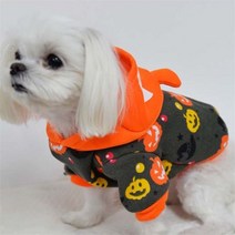 파티생각 펫 할로윈 인쇄 후드의상, S/보험가입거절, S/보험가입거절