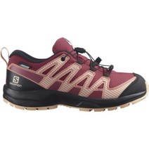 살로몬 (SALOMON) Salomon XA Pro V8 Climasalomon Waterproof Junior Trail Running Shoes Kids - earth red/black/almond cream SLO562496