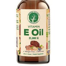 천연 비타민 E 오일 식품 등급 21000iu d-알파-토코페롤 1oz. 신체의 자연, 1fl oz1팩