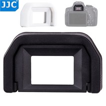 JJC 카메라 아이 컵 캐논 EOS 250D 77D 100D 200D 1100D 650D 600D 550D 500D 1200D 760D 750D T5i T6i T6s 용 캐논, 1PCS White