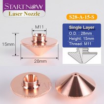 레이저 커팅기 각인기 조각기 컷팅기 Startnow 레이저 절단 노즐 단일 이중층 Precitec WSX Raytools CNC, 03 S28-A-11-D_03 1.2