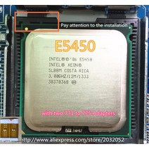 CPU 오리지널 인텔 제온 E5450 3.0GHz12M1333 프로세서 LG 호환 호환A771 코어 2 쿼드 Q9650 cpu에 가까움, 한개옵션0