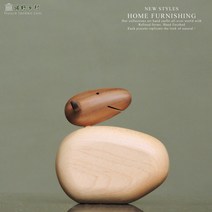 북유럽 덴마크 인형 조각 모델 룸 스터디 룸 방 외국 양 홈 가구 액세서리 공예 장식 장식, 양 단풍 나무 11cm 길이