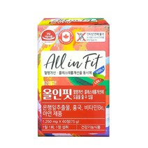부광메디카 올인핏 60정 집중력영양제 뇌건강영양제 은행잎추출물 홍국 옥타코사놀 혈행개선 및 콜레스테롤 개선을 동시에