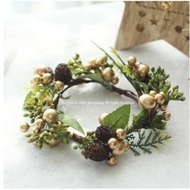 미니솔방울열매캔들링 골드 테이블장식소품