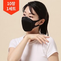 2022 리카타 데이어 에어포켓 육각 마스크 물세탁 가능 10개1세트, C23304 블랙 S-M 10개