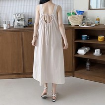 스퀘어넥 민소매 린넨 마 맥스원피스 1102289