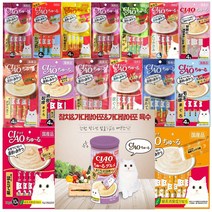 이나바 챠우츄르 대용량 고양이 마약간식 특가+에코웰빙 닭가슴살 증정, 6개, 챠오츄르 가다랑어,에코웰빙 닭가슴살 증정