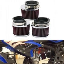 오토바이 에어필터 바이크 38 42 45 50 55 60mm motocross 스쿠터 에어 포드 클리너 for yamaha kawasaki suzuki honda 흡기 액세서리, 50mm