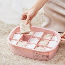 [힘찬쇼핑]칸칸 양말 속옷 정리케이스 속옷정리함 다용도수납함 수납함 양말정리함 보관함 칸칸정리함, 10칸, 10칸