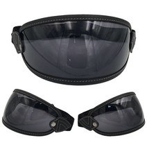 JK 레트로 오토바이 헬멧 버블 쉴드 렌즈 앞 유리 선글라스 액세서리 Biltwell Gringo BELL RUBY Helmets Goggles, 03 Grey