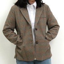 미드디엔 여성 데일리 체크 자켓