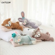 CNTCSM 귀여운 캐릭터 엎드린 자세 잠자는 타미플루 곰 스텔라 장난감 피규어 티슈 뽑기 카티슈 케이스 티슈 커버, 발레 래빗 티슈 뽑기, 길이 48센티 정도, 1개