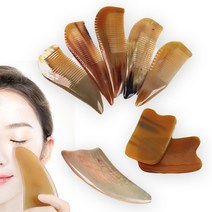 (한정세일)물소뿔 괄사 지압 림프 바디 얼굴 경락마사지 도구, (한정)TBA90 괄사(E타입)
