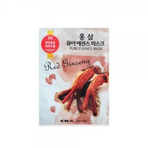 퓨어에센스 홍삼 마스크팩 1p 수분팩 시트팩 피부진정마스크팩 1일1팩 얼굴팩 수면팩 남자 모공팩 시트팩 피부진정팩 수분팩 시트마스크 모델링팩 앰플, 본상품