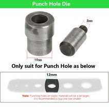 핸드프레스 가죽공예 펀칭기 금속 펀치 구멍 및 그로밋 다이 핸드펀치 프레스 기계 금형 의류용 가죽 공, 02 YKJMJ-Punch-2.0mm, 02 YKJMJ-Punch-2.0mm