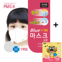 KF80소형 블루인더스 블루본 마스크 50매 + 야옹이 1매, 1박스