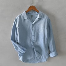 봄가을 얇은 빈티지 리넨 셔츠 남 긴팔 와이드 블레이저 칼라 면 린넨 셔츠 여자셔츠코디 여성남방 여성블라우스 여자오버핏셔츠 여성롱셔츠 여자흰남방