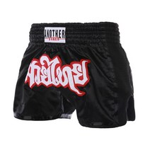 무에타이 반바지 남자 자수 새틴 권투 반바지 여자 싸움 킥복싱 반바지 무술 격투 산다 MMA 옷