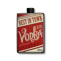 더웨스트 빈티지 철제 술병 모양 벽장식 인테리어 장식 소품, 2.VODKA