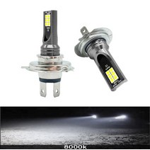 2Pcs H4 H7 LED H11 H8 H9 H10 H3 자동차 안개 전구 9005 운전 램프 12000LM 80W 12V, 02 H8, 05 8000K