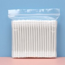면봉 수정 메이크업 긴면봉 솜방망이일회용 다채로운 종이 손잡이 코튼 면봉 더블 헤드 속눈썹 연장 청소, 02 White
