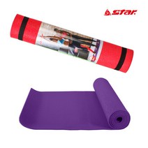 스타 요가매트 PVC 6mm EU830 헬스 휘트니스 매트 필라테스, EU830-07파랑