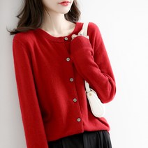 여성용 소프트 라운드 카디건 하늘비즈 C10 N222E889