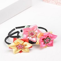 선물 큐빅포인트 무궁화배씨 한복머리띠 명절 액세서리 촬영소품 연회장 장식 노리개 결혼식 장신구