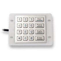 메탈키패드USB 키오스크 조명 산업용 키패드 IP68 방수 금속 스테인레스 스틸 백라이트 숫자, 한개옵션2, 02 English Layout, 03 MATRIX