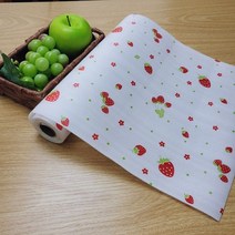 싱크대 선반 서랍매트 깔개 시트, 스트로베리