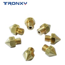 3d 프린터 부품 tronxy 1pc mk8 m6 노즐 0.20.30.40.50.60.81.0mm 1.75mm 필라멘트 3d 프린터 구리 노즐 용 j 헤드 압출 노즐, 0.2mm