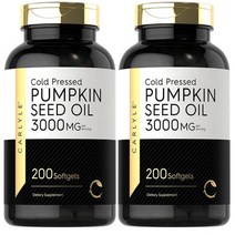 Carlyle COLD PRESSED Pumpkin Seed Oil 칼라일 콜드프레스 호박씨 오일 3000 mg 200캡슐 2개