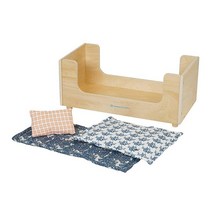 Manhattan Toy 밤밤 나무 놀이 썰매 침대 베개 및 담요 포함 인형 봉제 동물용, Sleep Tight