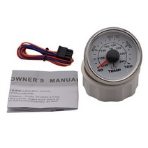 자동차온도게이지 52mm 게이지 수온 40 120 섭씨 엔진 디지털 온도계 미터 해양 보트 요트 9-32V, [01] WS