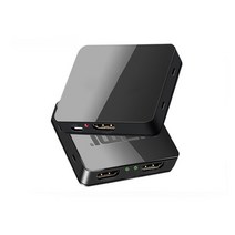 스위칭 허브 hdmi 호환 분배기 1 in 2 out hd 1080p 듀얼 모니터용 4k hdmi 호환 분배기 1x2 hdmi 호환 분배기, 없음