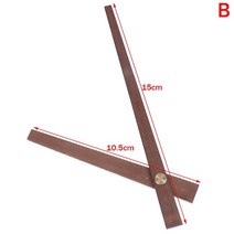 벽시계 . 포인터 나무 시침 분침 초침 부품 인치 바늘 교체 부품 세트시계, 15cm 10.5cm b
