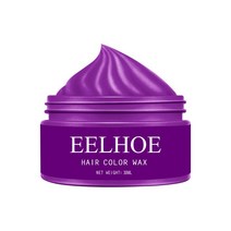 EELHOE 일회용 급속 모발 염색 왁스 식물 추출물 임시 세척 가능한 컬러 헤드 화장품 스타일리스트 헤어 컬러링 도구, [04] 4, 04 4