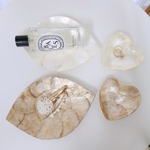 자개 트레이 조개 받침 소품 보관함, 화이트, 입술